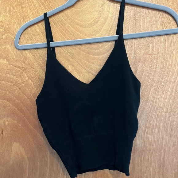 Reformation Cropped Ribbed Sweater - Picture 1 of 2